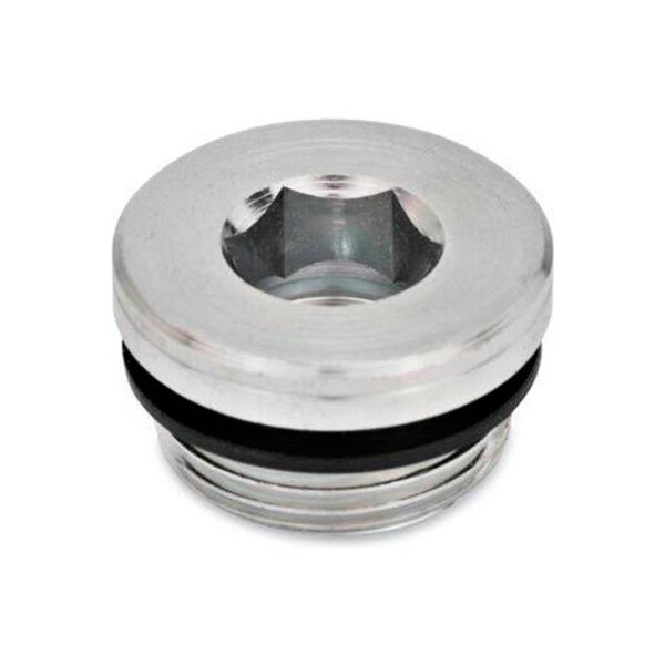 J.W. Winco GN 749 Threaded Pipe Plugs, Steel, Zinc Plated, w/ NBR Synthetic Rubber Seal, M 10 x 1 749-M10X1-A - main
